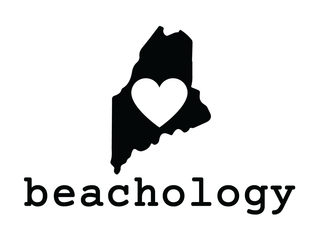 beachology maine logo black with maine icon